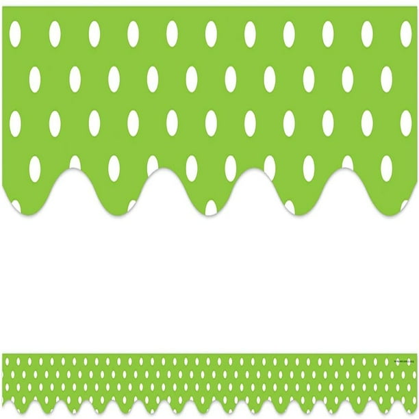 Lime Teacher Created Resources Mini Polka Dots Border Trim 4669 Lime Teacher Created Resources Mini Polka Dots Border Trim 4669